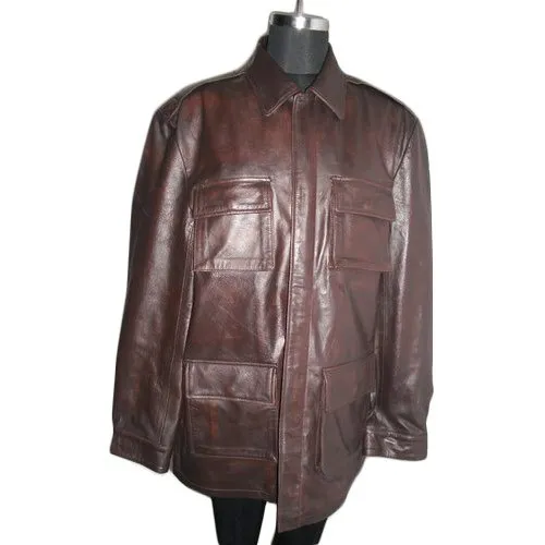 Ladies Full Sleeve Leather Jacket